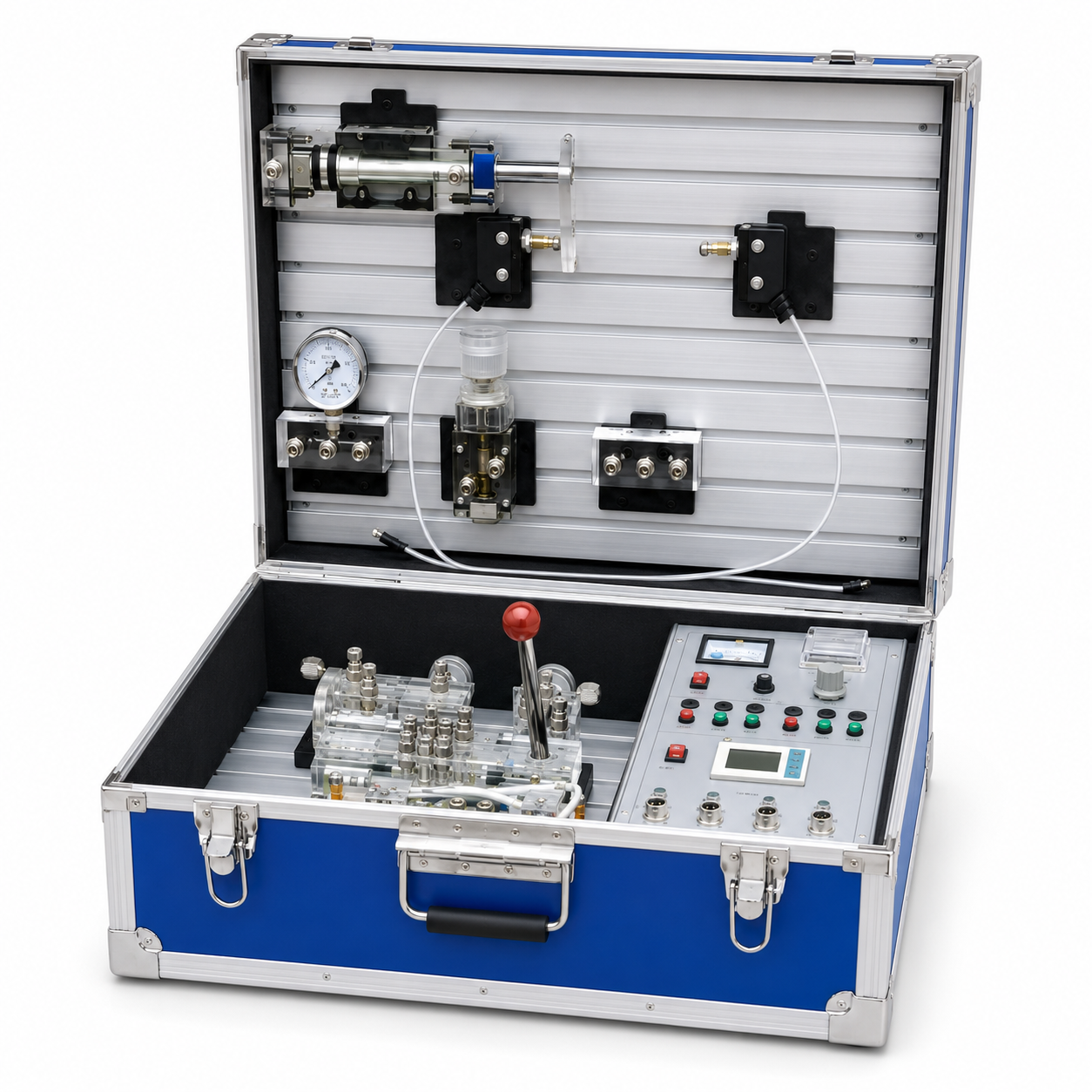 Portable Transparent Hydraulic PLC Training Kit – Hydraulic Transmission Teaching & Demonstration System