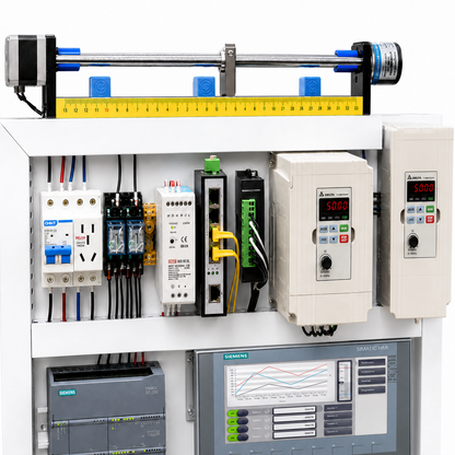 Siemens S7-1200 PLC Trainer with KTP700 HMI & SINAMICS V90 Servo