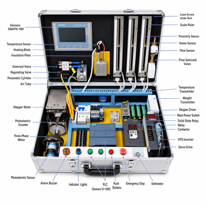 Siemens S7-1200 Integrated Automation Trainer with 750W Servo