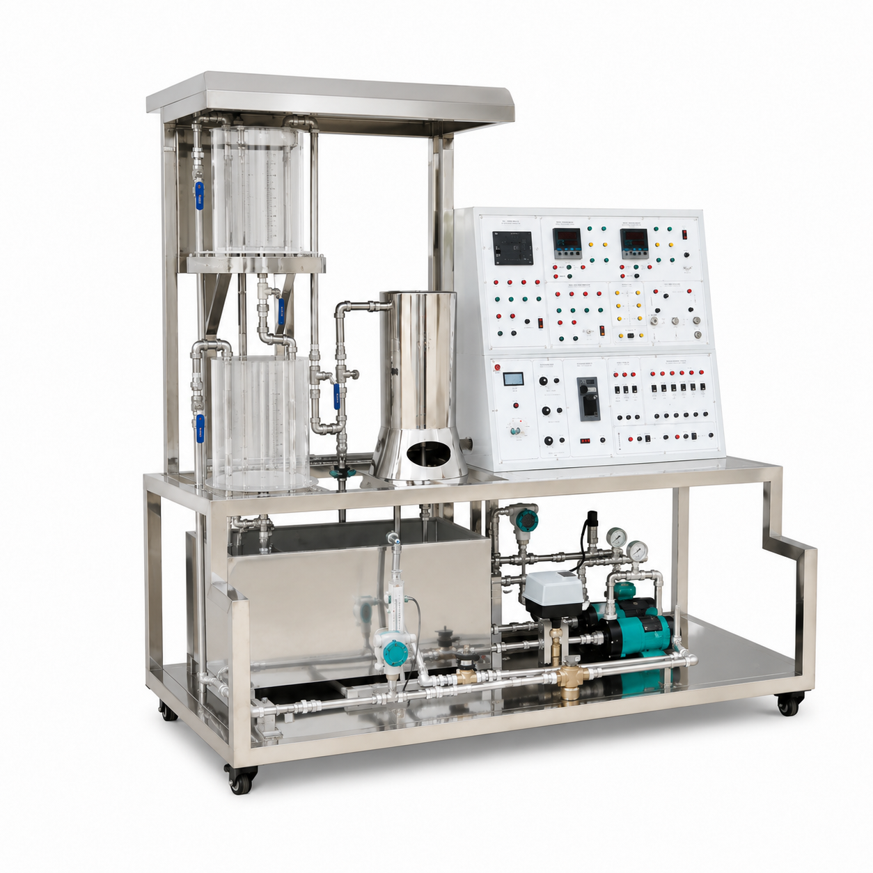 PLC Process Control Trainer for Level, Flow, Temperature & Pressure PID Control