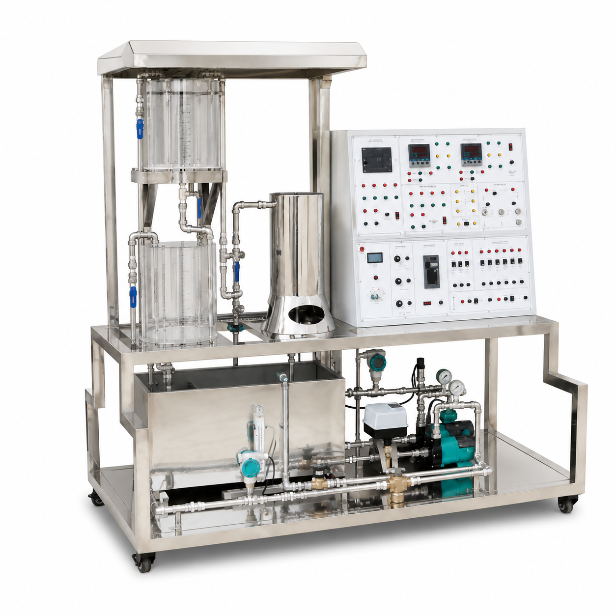 PLC Process Control Trainer for Level, Flow, Temperature & Pressure PID Control