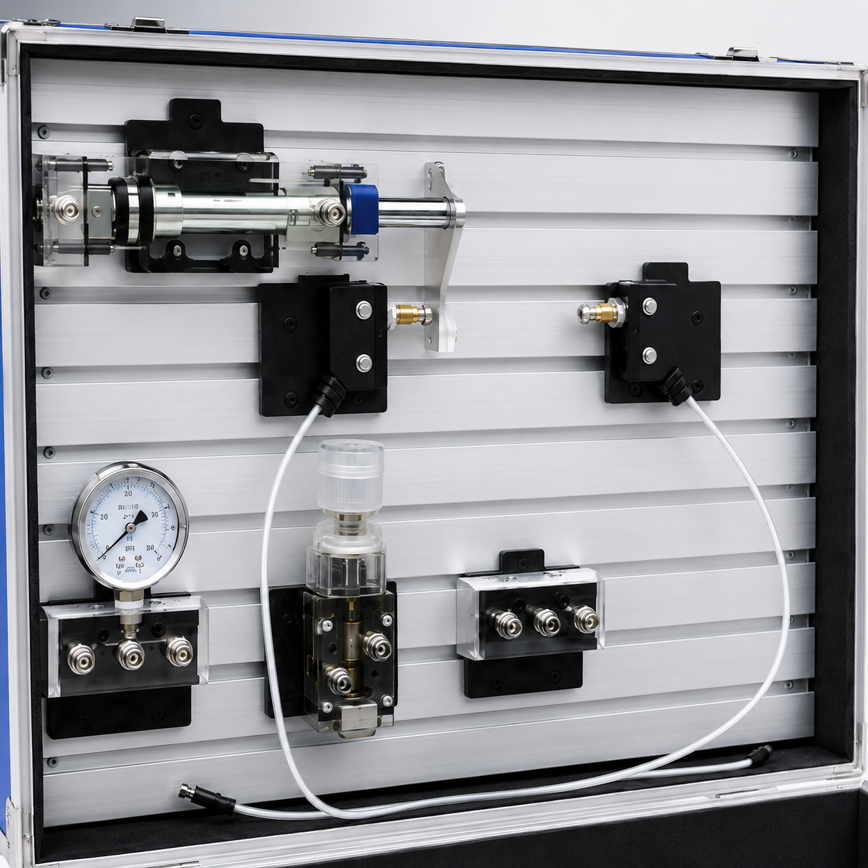 Portable Transparent Hydraulic PLC Training Kit – Hydraulic Transmission Teaching & Demonstration System