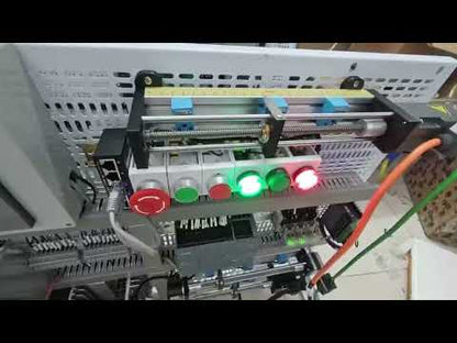 Advanced PLC Motion Control Trainer with Siemens S7-1200, V90 Servo, V20 VFD, Stepper Motor & HMI